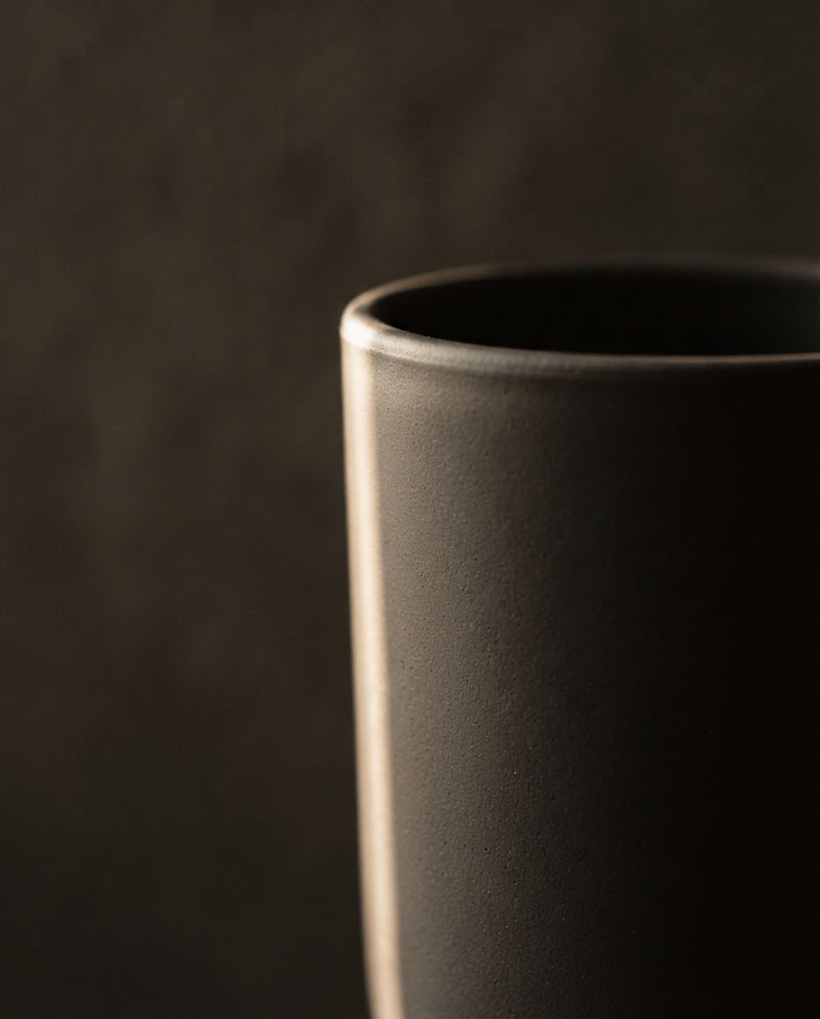 Vertical detail of product material in warm light.